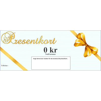 Presentkort 15 000 kr
