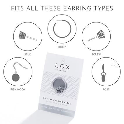 LOX-Silver-Säkra bakstycken- Guldsmedshuset
