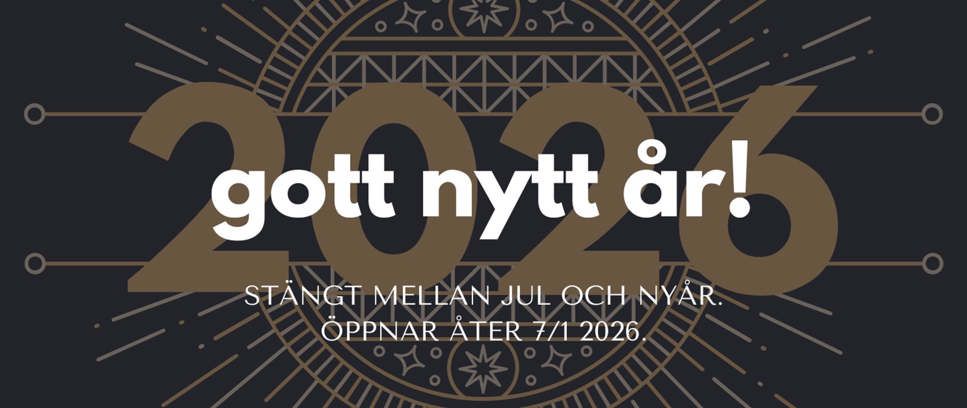 Gott nytt år 2026 önskar vi på guldsmedshuset