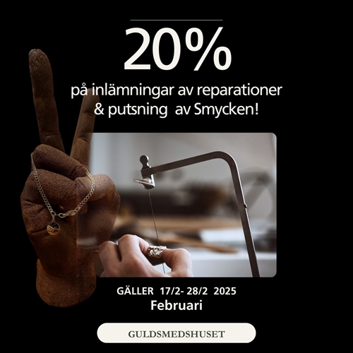 Nu i Februari – 20% Rabatt på Reparation & Putsning!