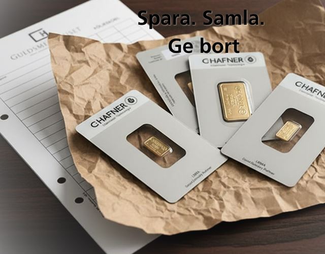 Guldtackor 24K investeringsguld från C. Hafner – certifierade tackor hos guldsmed i Göteborg